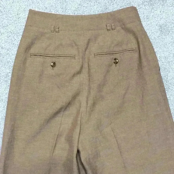 United Arrows Wide Leg Pants Beige Elegant High Rise - Picture 6 of 9